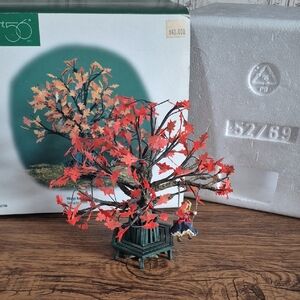 De0artment 56 Swinging Under The Old Oak Tree Halloween/ Autumn